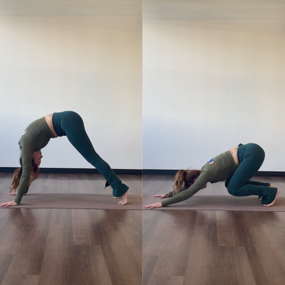 Kati Black in trikonasana pose