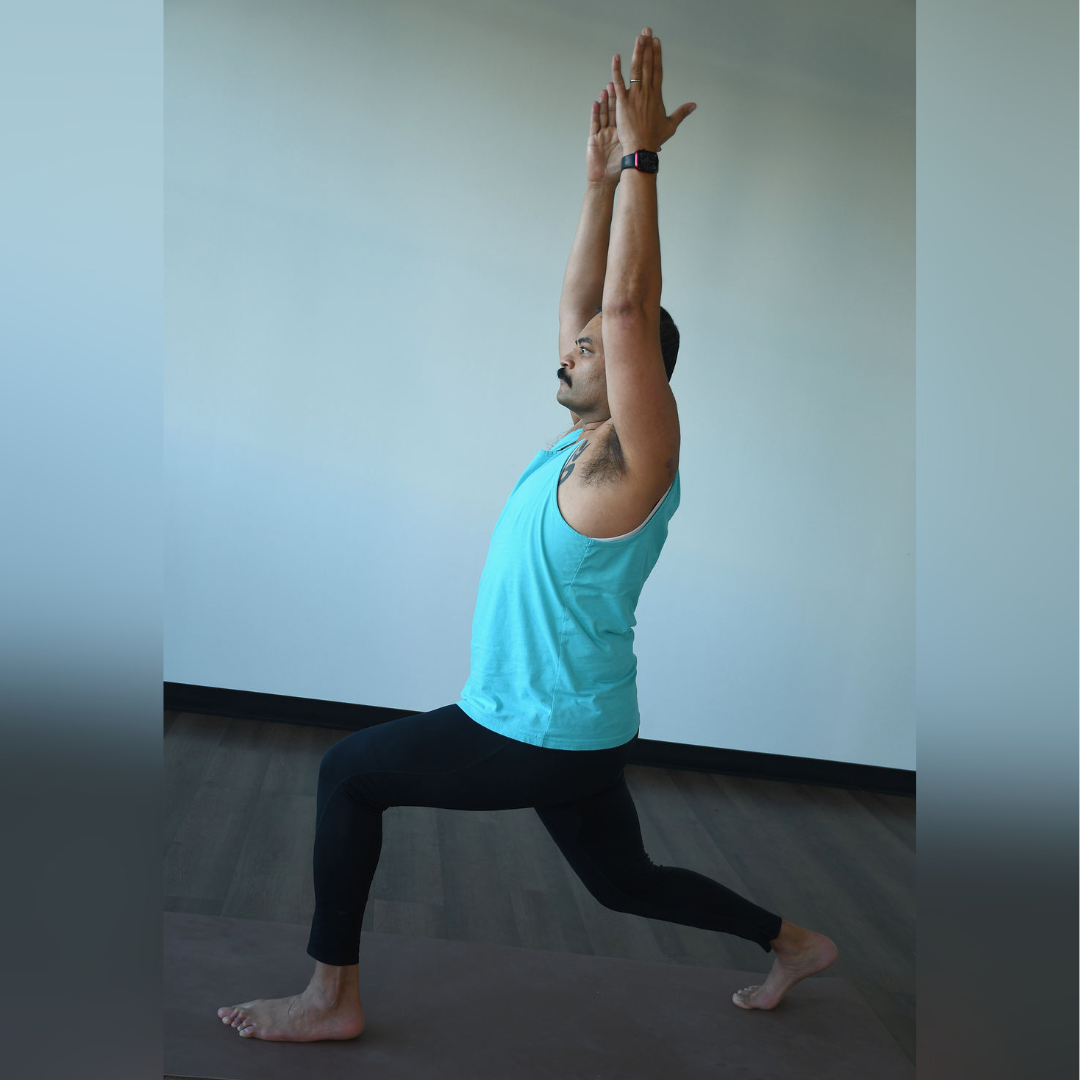 ashta chandrasana Ganesh Sharma practices ashta chandrasana