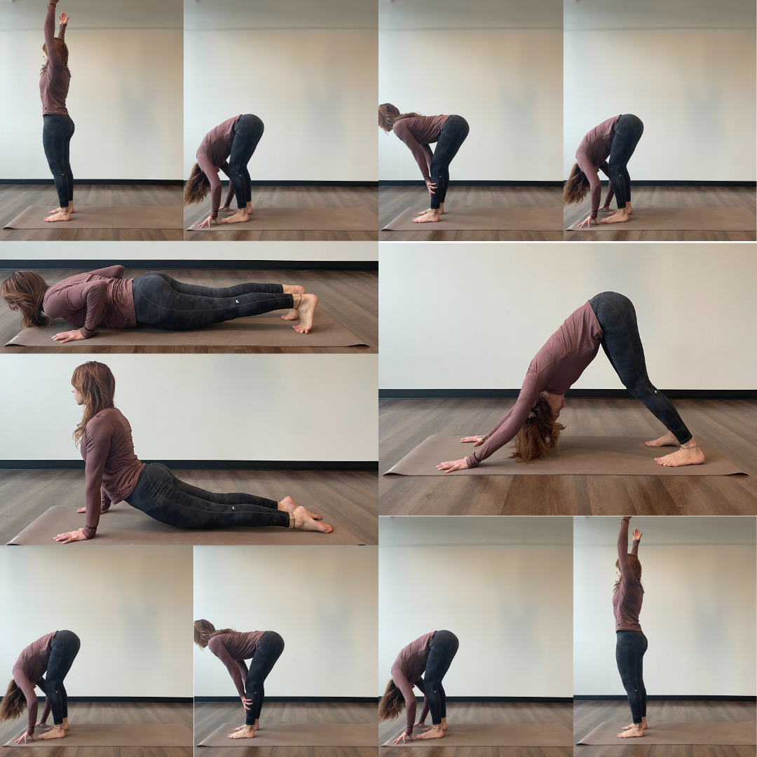 Marta Gruber practices Suryanamaskar A