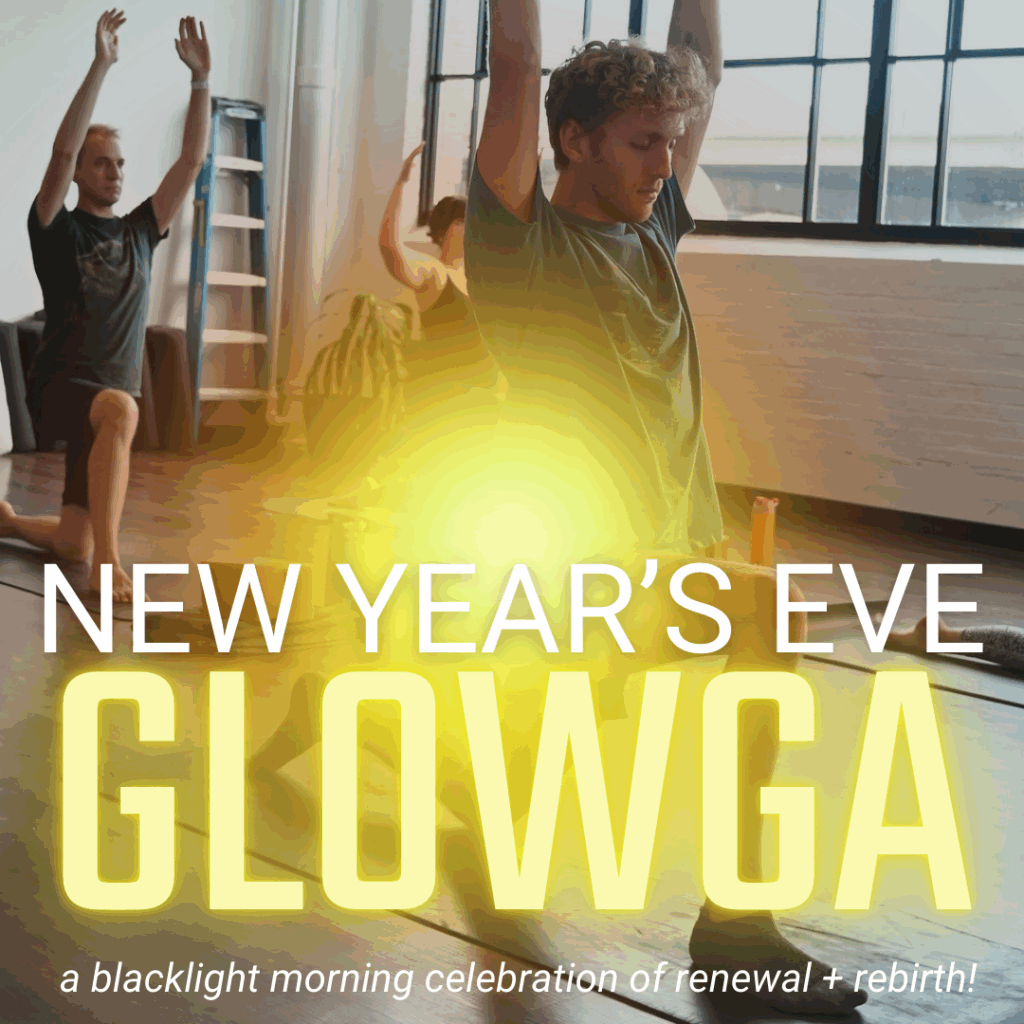 New Year's Eve Glowga: a blacklight morning celebration of renewal & rebirth