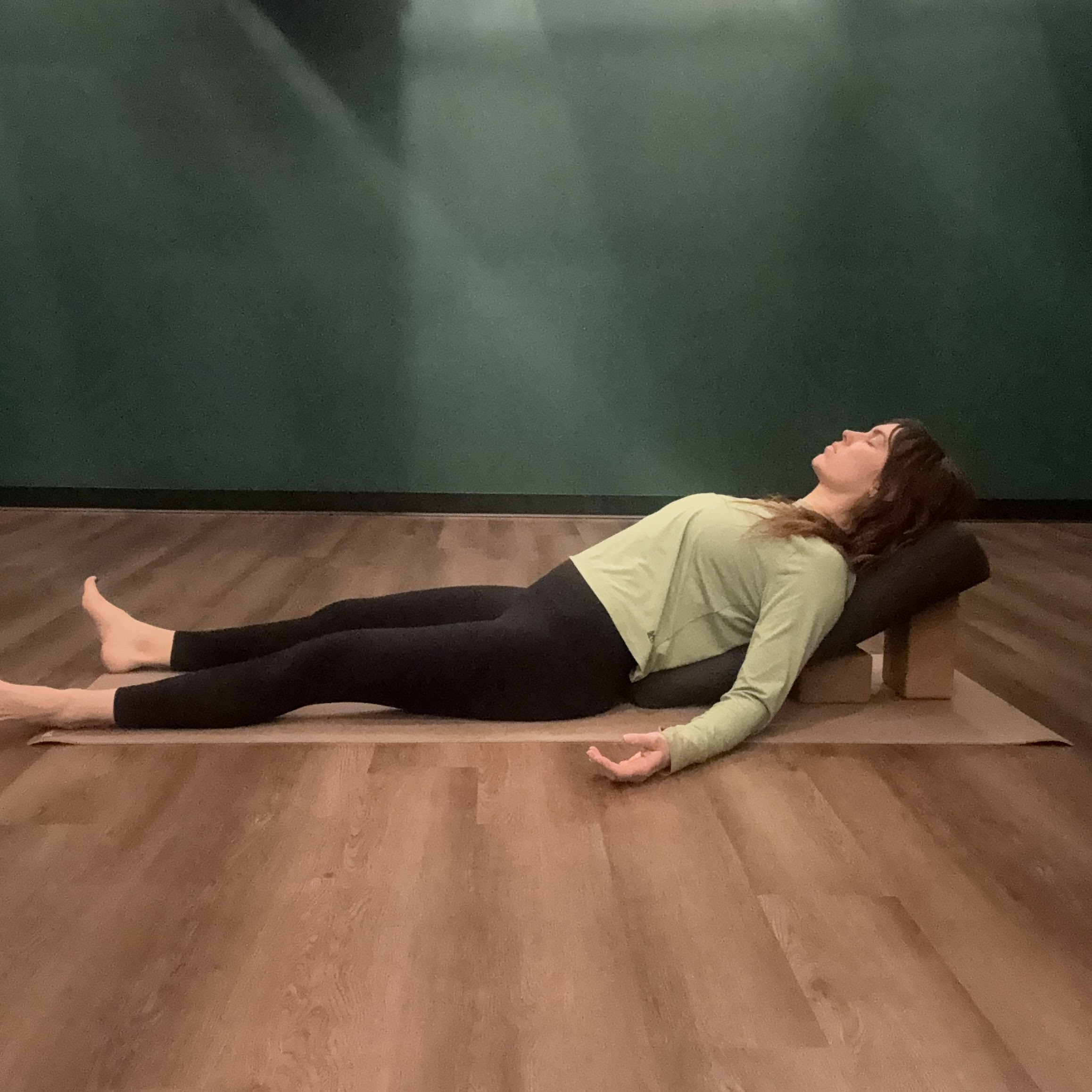 Karen Kirchman in baddha konasana pose